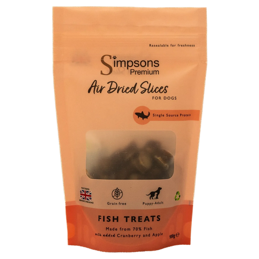 Air Dried Sliced Fish Dog Treats 100g
