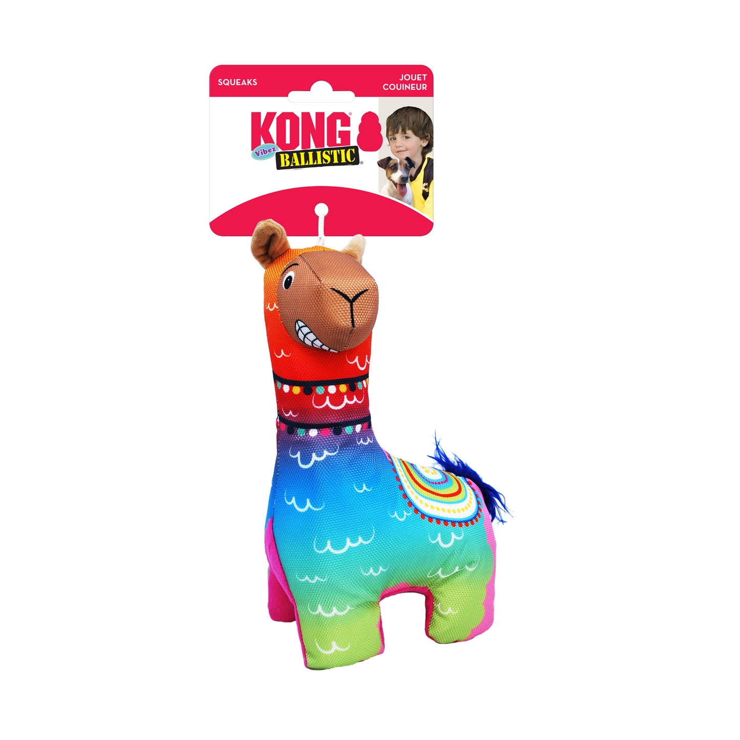 KONG Ballistic Vibez Llamas Assorted Sm/Md