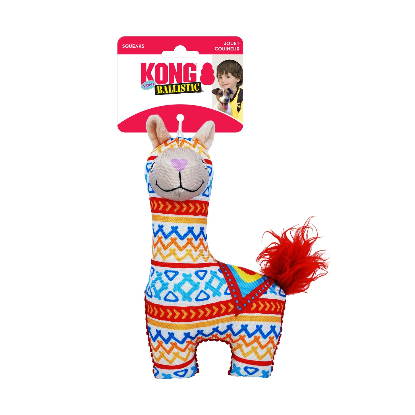 KONG Ballistic Vibez Llamas Assorted Sm/Md