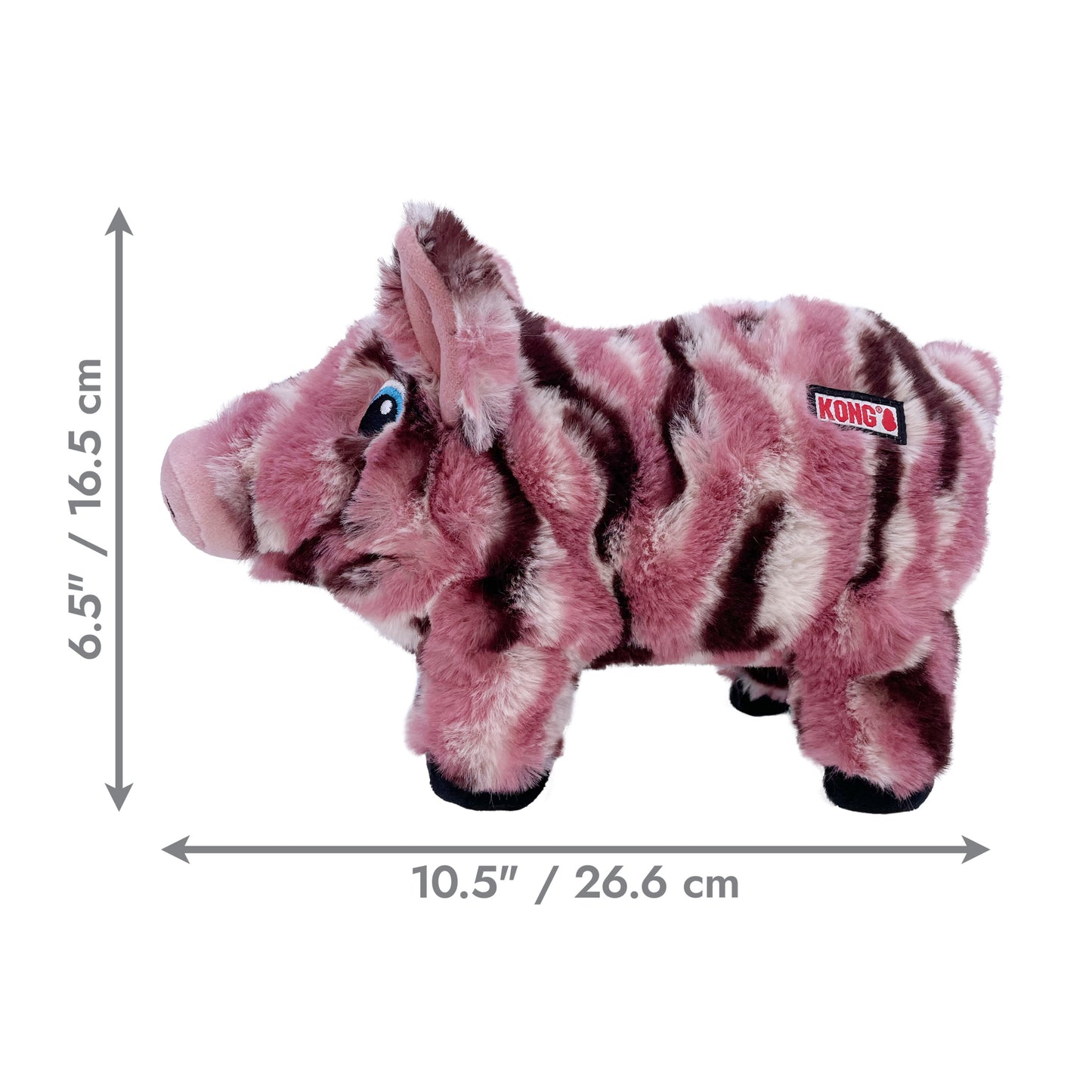 KONG Low Stuff Stripes Pig Md