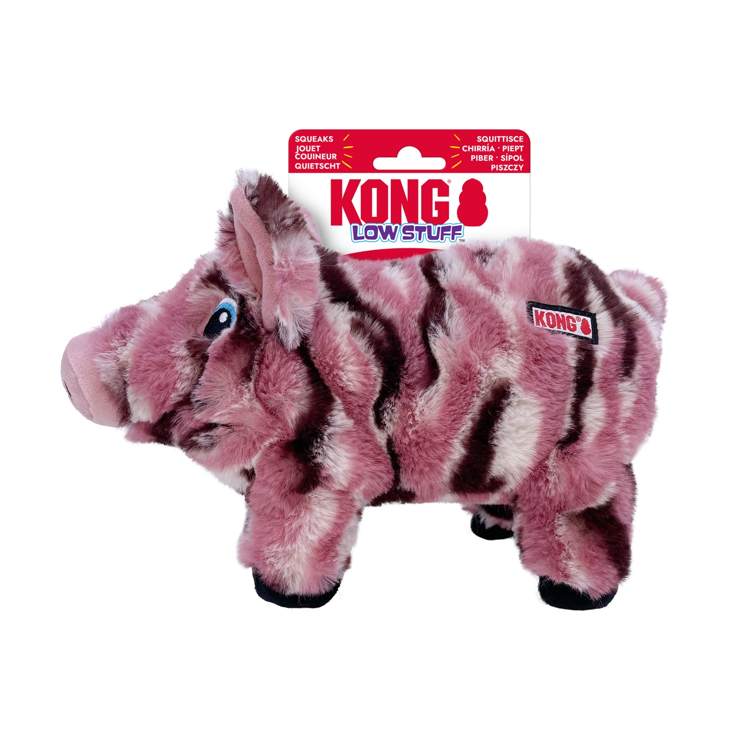 KONG Low Stuff Stripes Pig Md