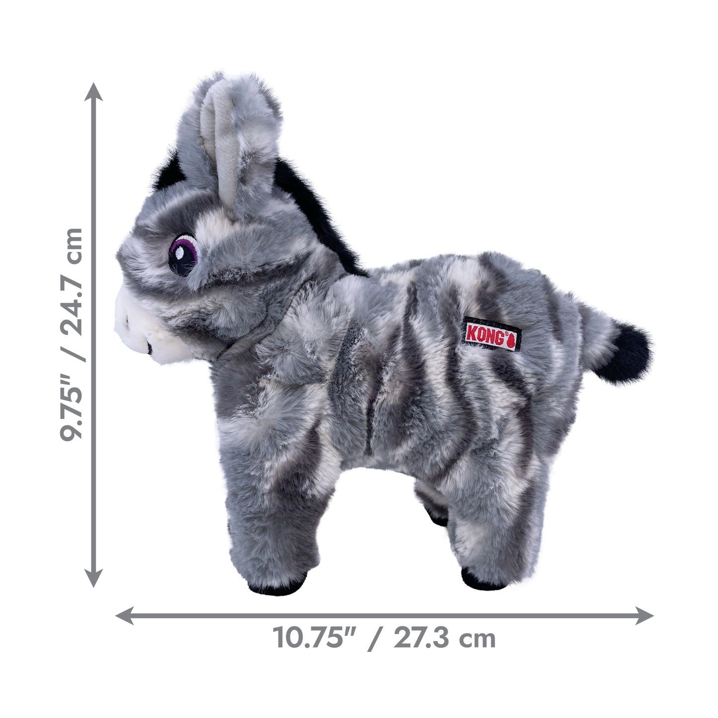 KONG Low Stuff Stripes Donkey Md