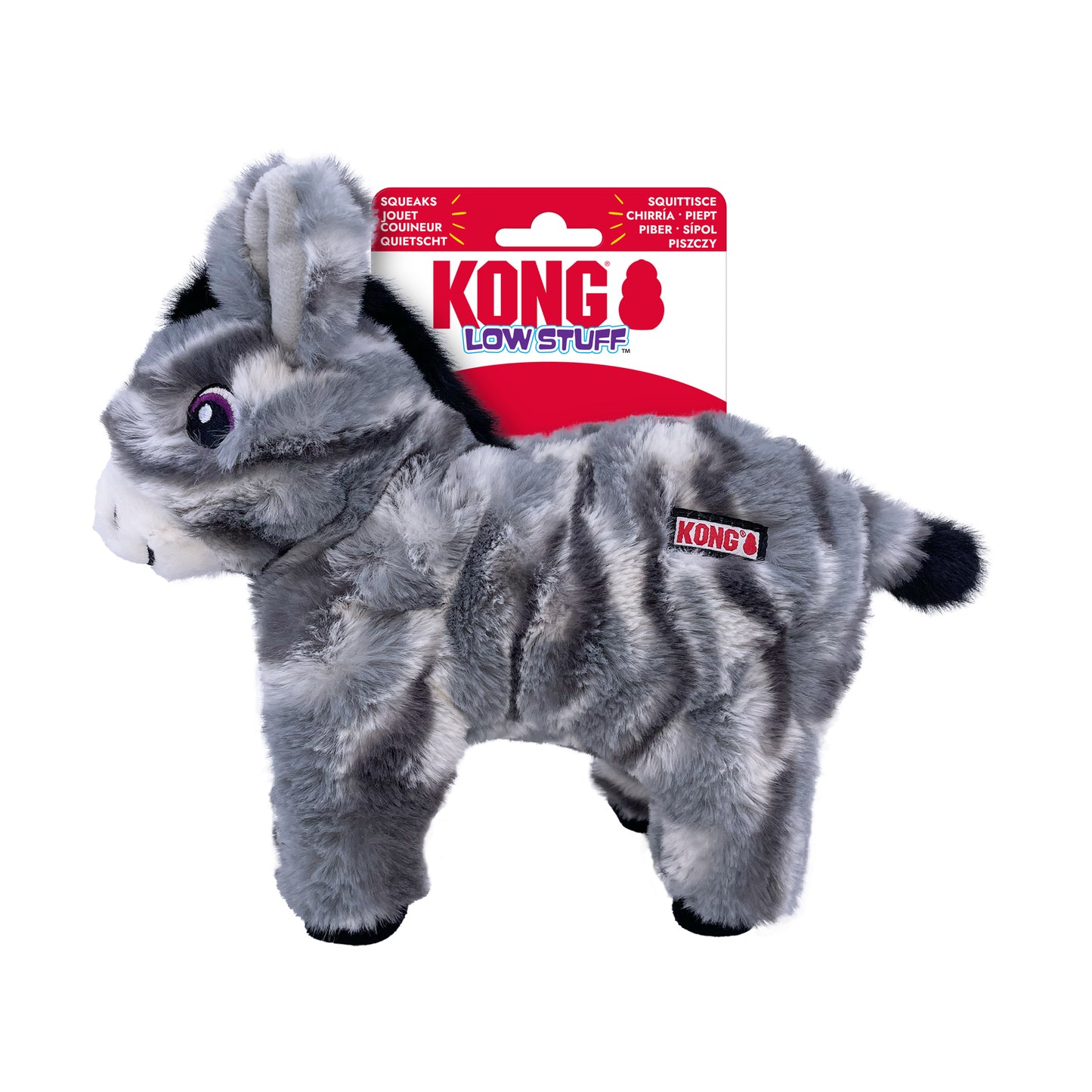 KONG Low Stuff Stripes Donkey Md