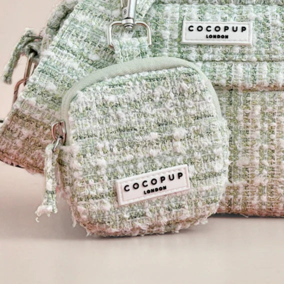 Matcha Textured Tweed Treat Pouch