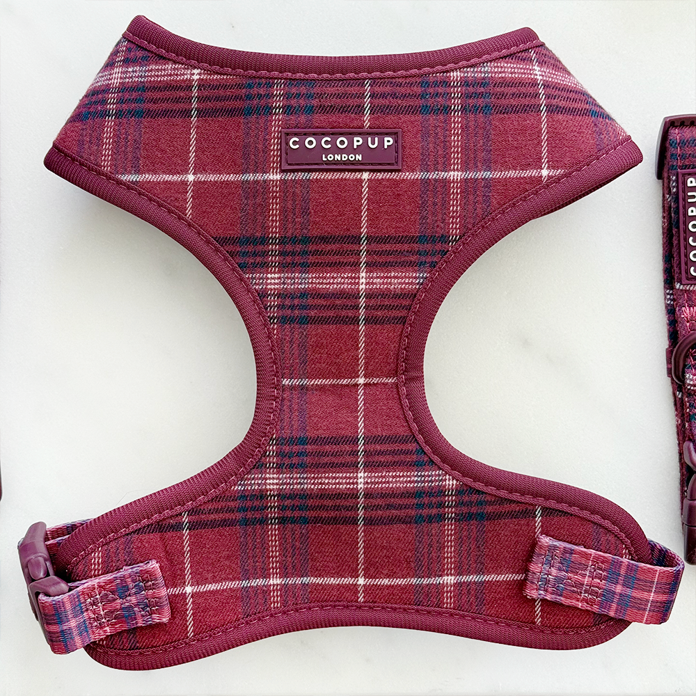 Mulberry Plaid Adjustable Neck Harness