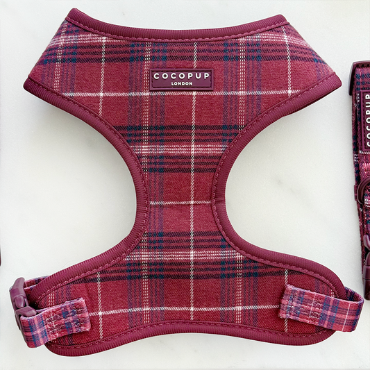 Mulberry Plaid Adjustable Neck Harness