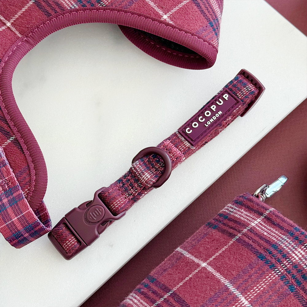 Mulberry Plaid Collar