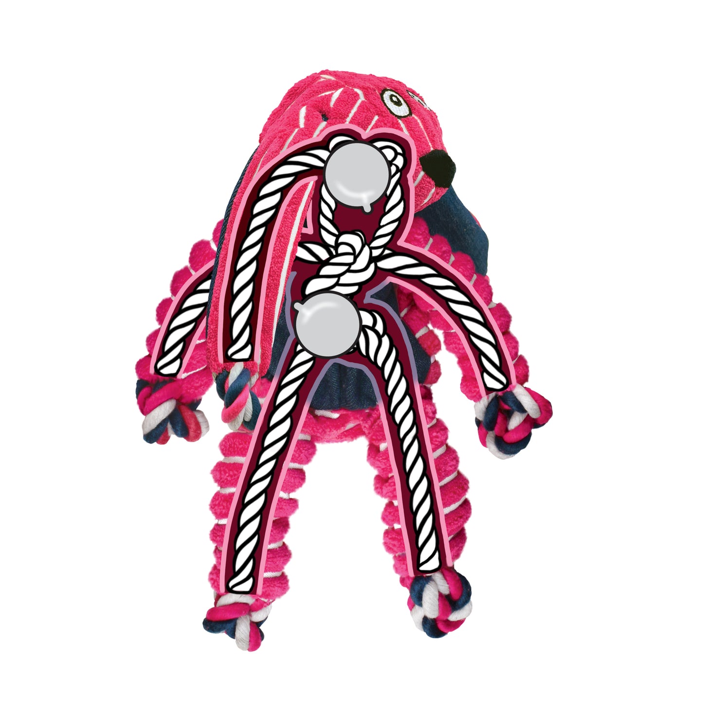 KONG Floppy Knots Bunny Sm/Md