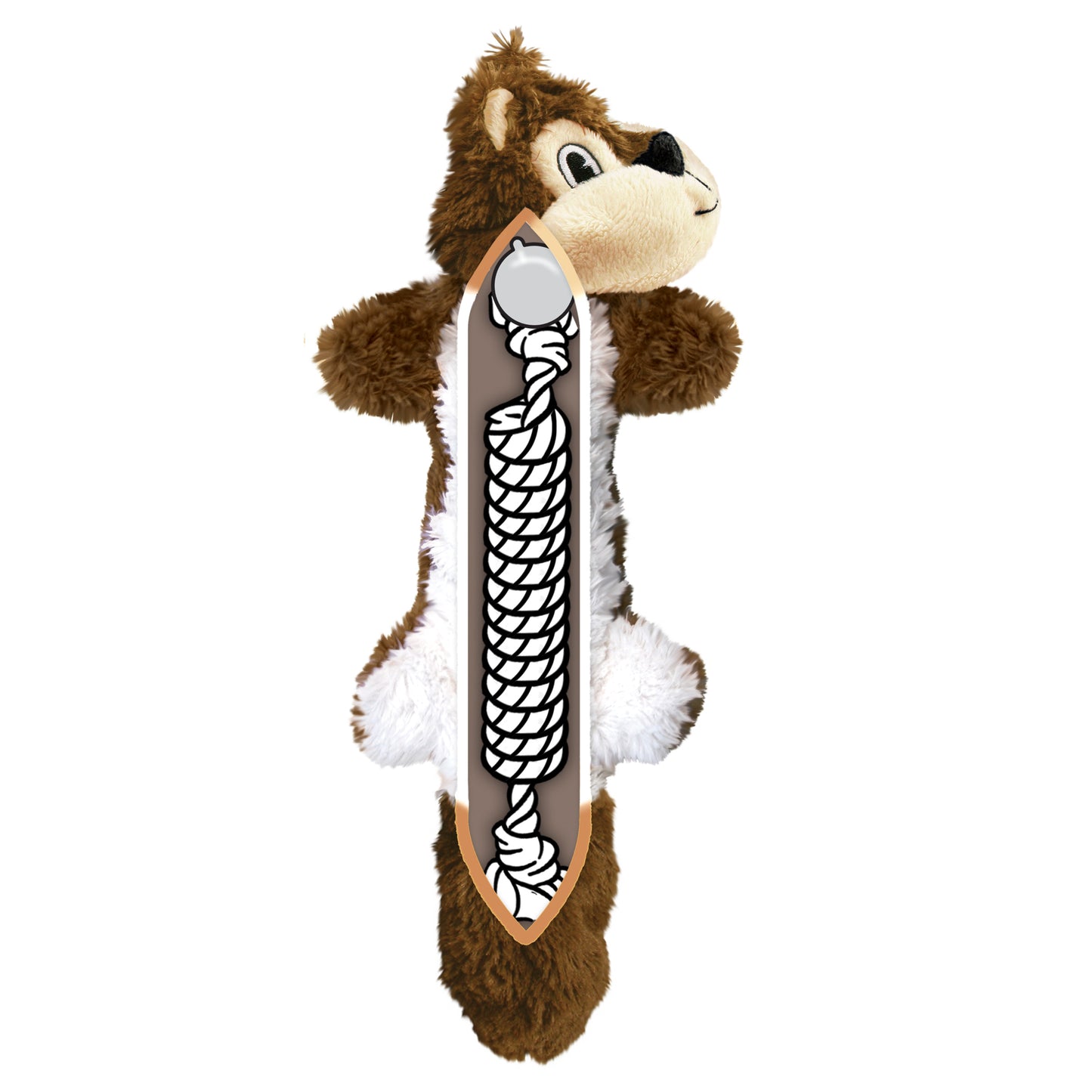 KONG Scrunch Knots Squirrel Sm/Md