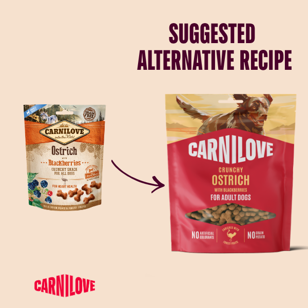 Carnilove Ostrich with Blackberries Crunchy Treats 200g