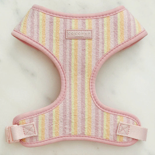 Pastel Stripes Adjustable Neck Harness