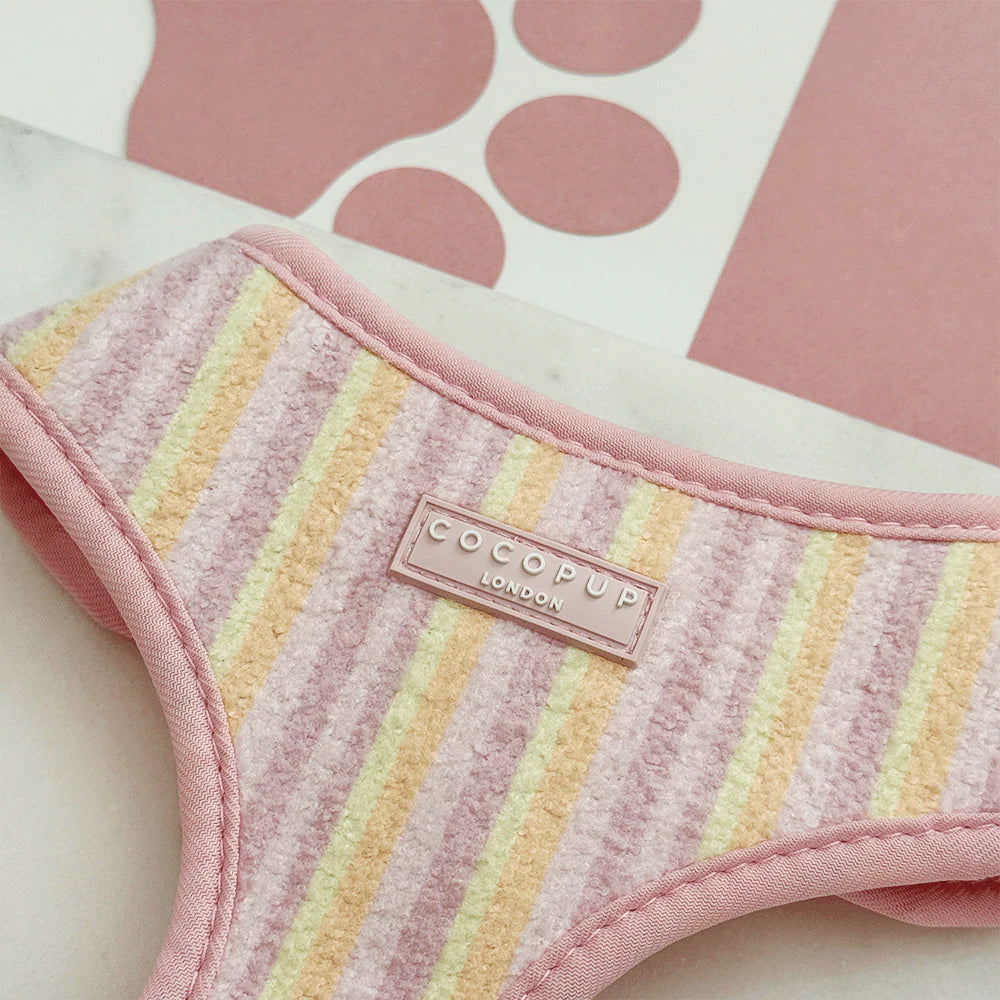 Pastel Stripes Adjustable Neck Harness