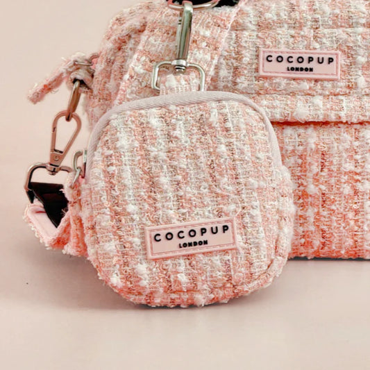 Pink Textured Tweed Treat Pouch