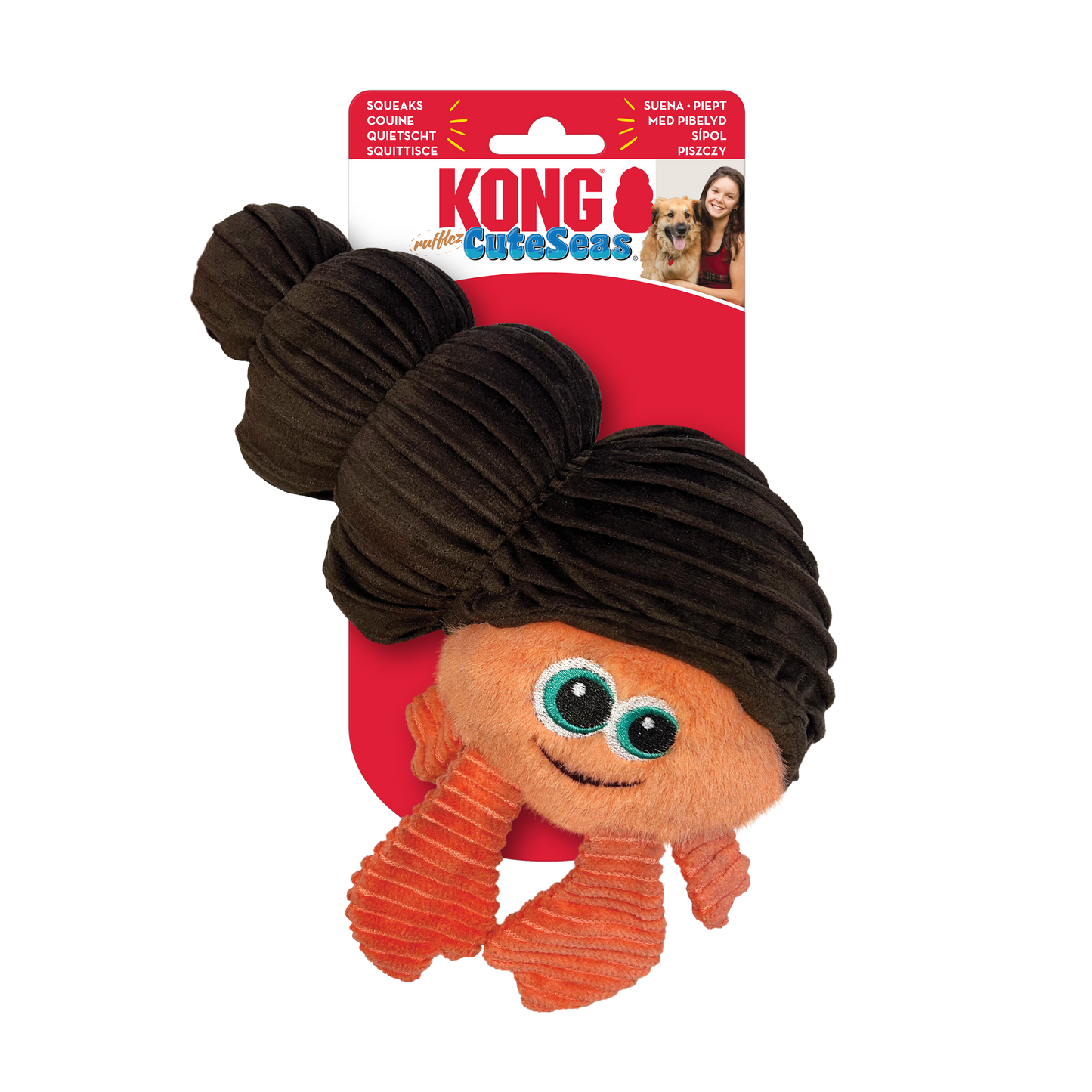 KONG Cuteseas Rufflez Hermit Crab Small/Medium