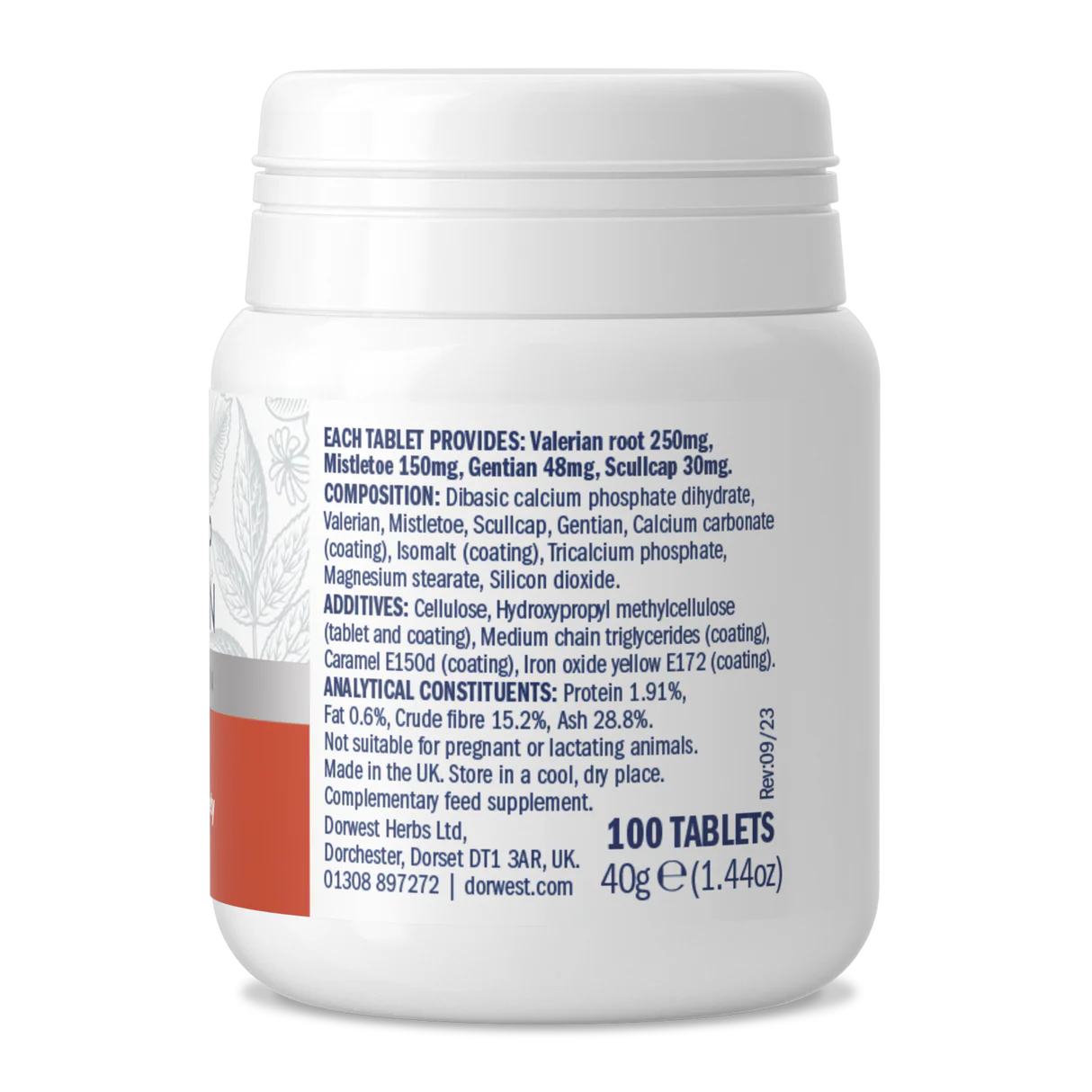 Scullcap & Valerian Tablets For Dogs And Cats