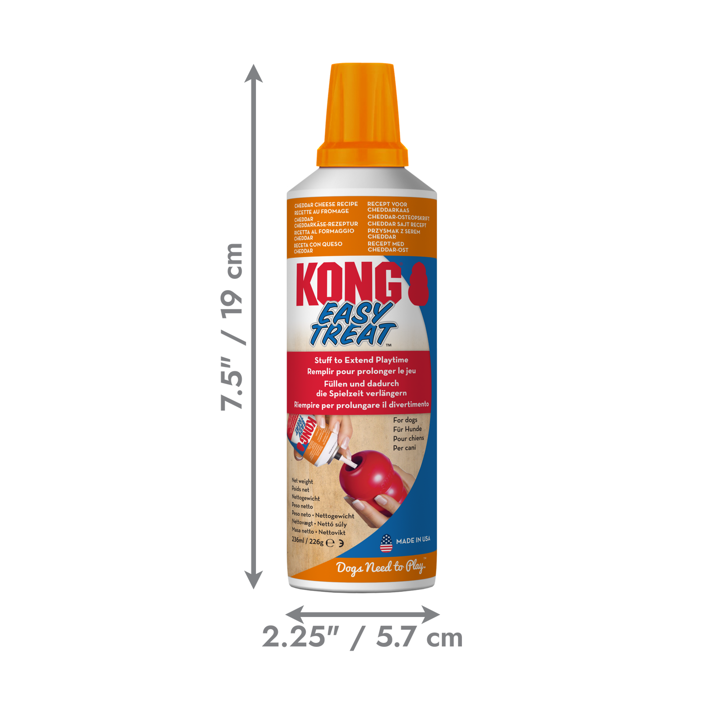 KONG Easy Treat Cheddar Cheese