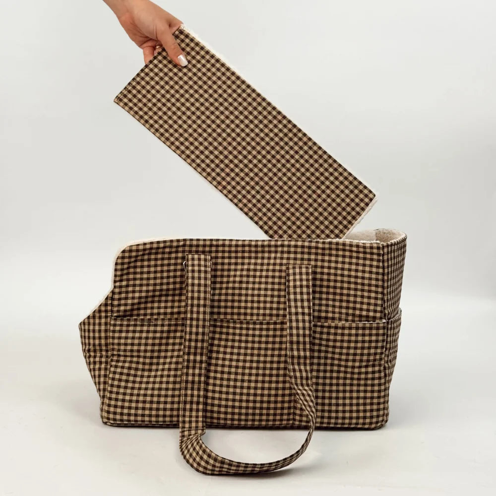 Cotswold Check Dog Carrier