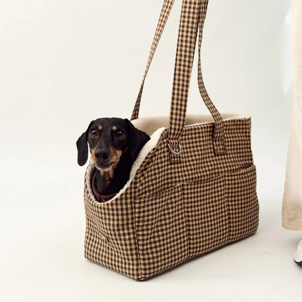 Cotswold Check Dog Carrier